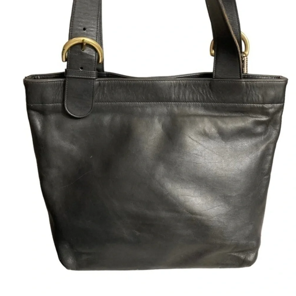 COACH vintage 4140 Waverly Lafayette black leather tote bag